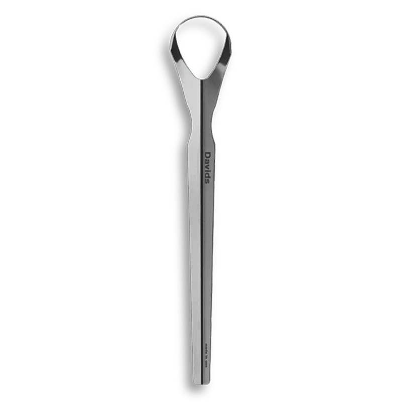 Davids Professional Tongue Scraper – Stainless Steel (1 Count)