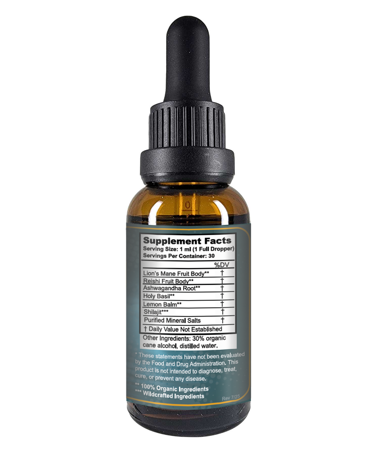 NEW - Vitality Nutrition Liquid Yoga Lion's Mane Mushroom/Herb Tincture 1 fl oz (30 Servings)