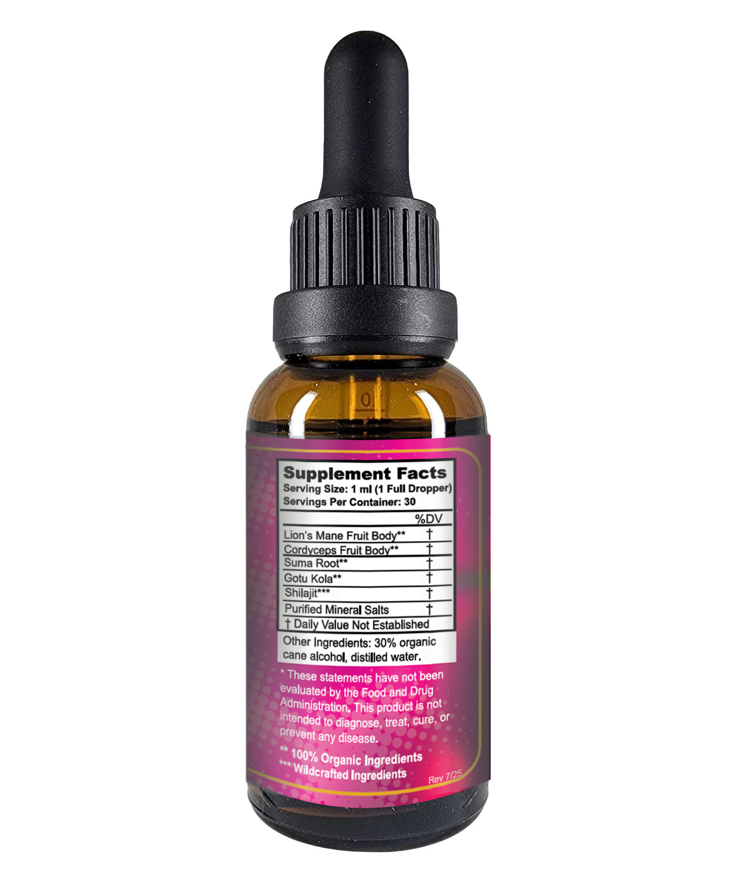 NEW - Vitality Nutrition Mind Fuel Lion's Mane Mushroom/Herb Tincture 1 fl oz (30 servings)