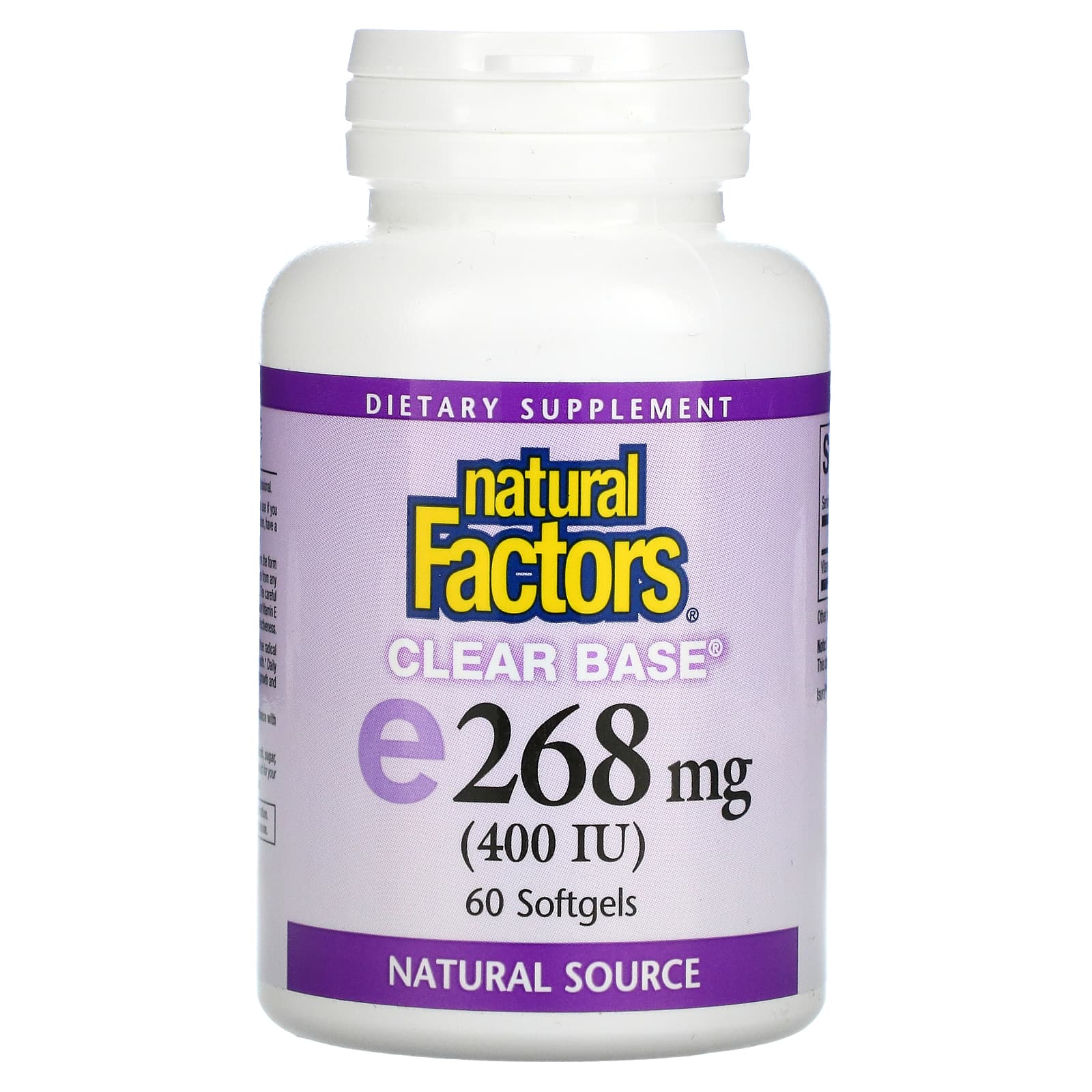 Clear Base Vitamin E 268 mg (400 IU)