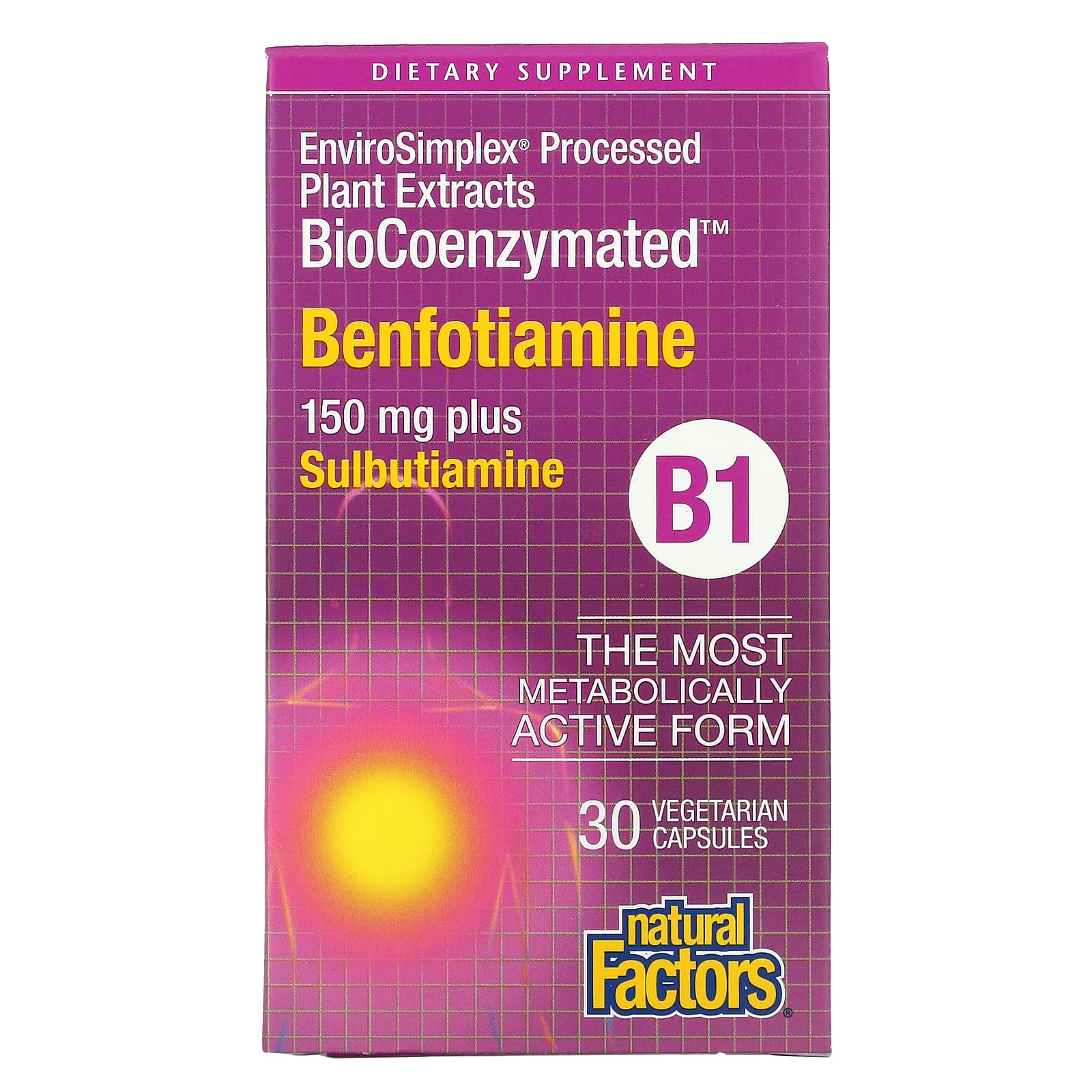 BioCoenzymated B1 Benfotiamine with Sulbutiamine
