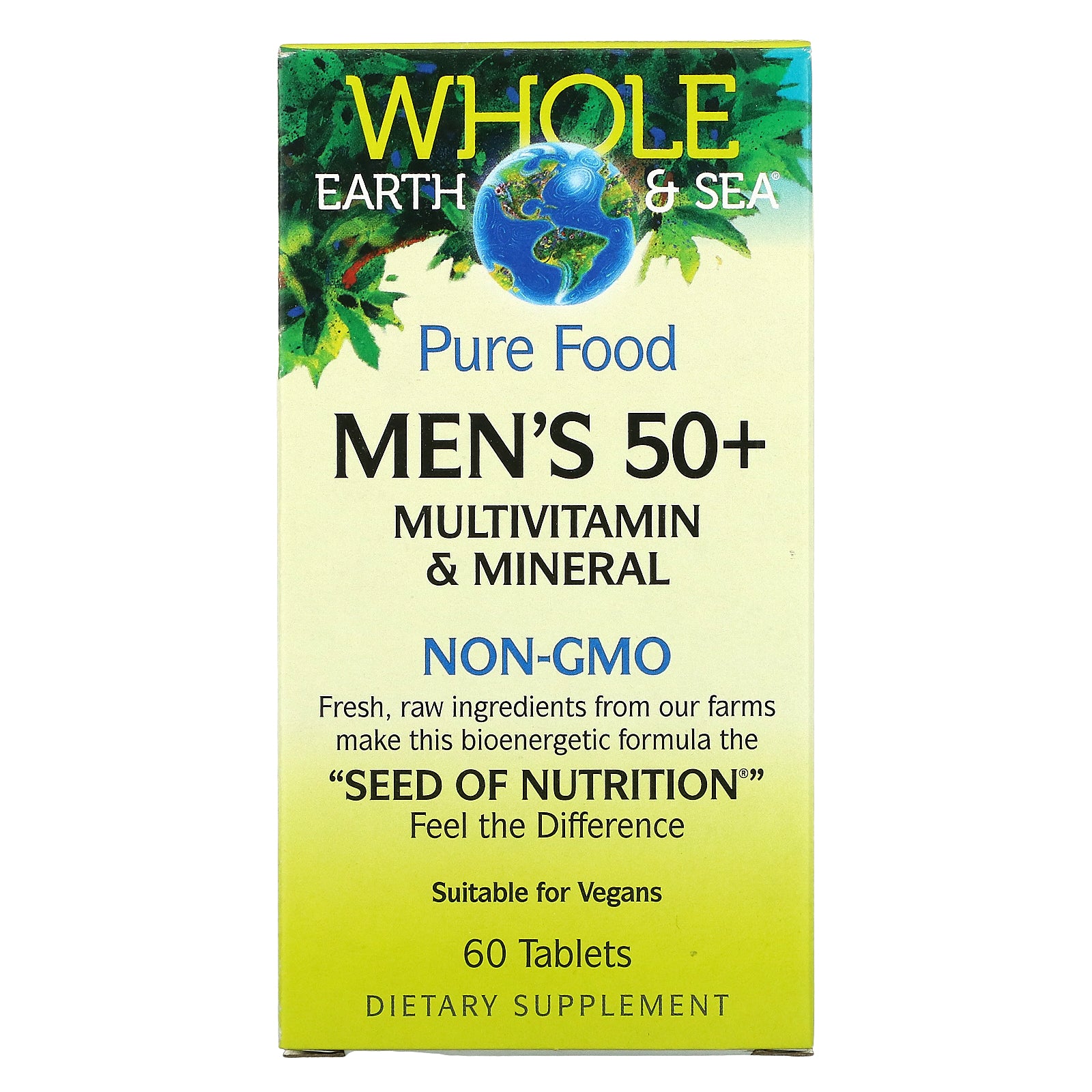Whole Earth & Sea Men's 50+ Multivitamin & Mineral