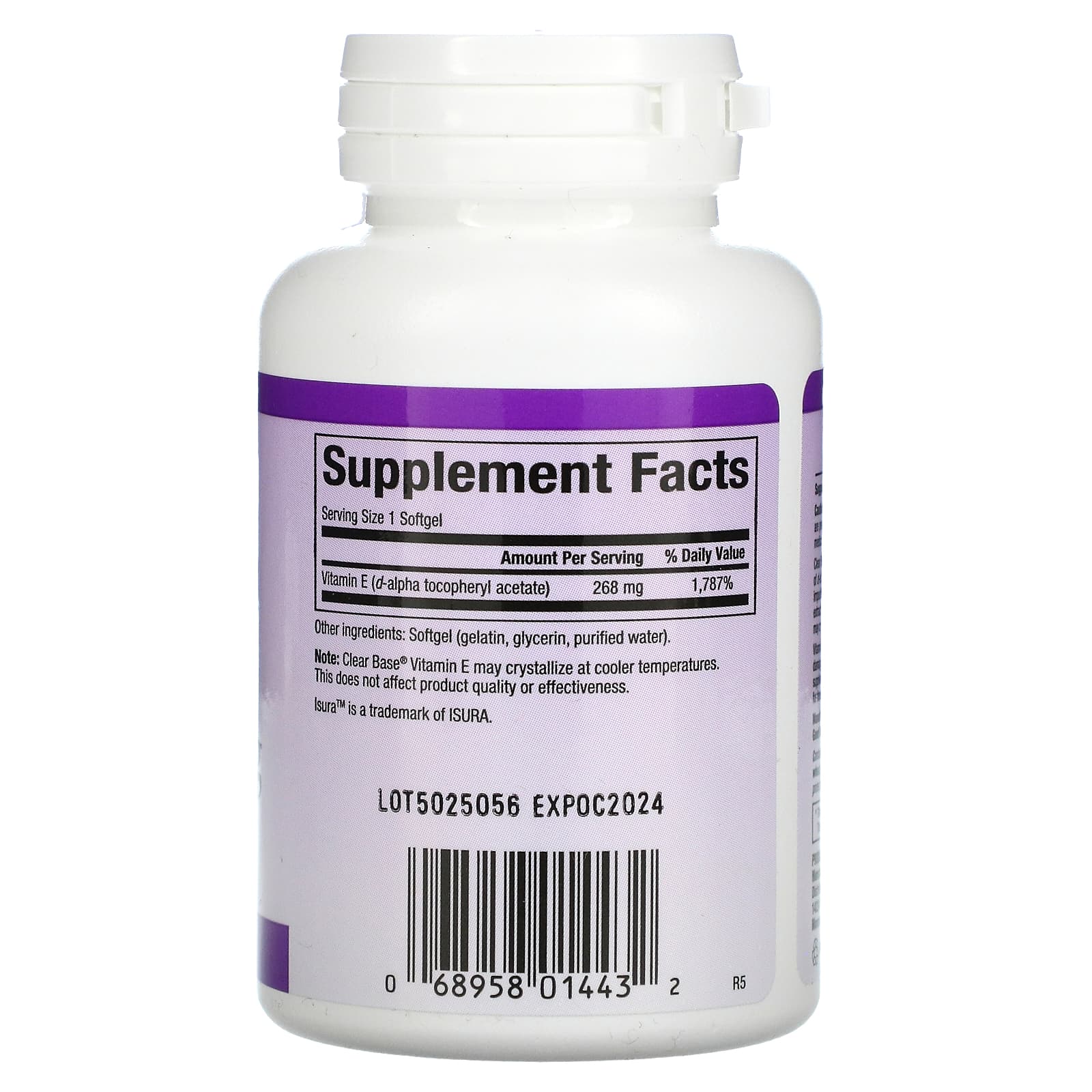Clear Base Vitamin E 268 mg (400 IU)