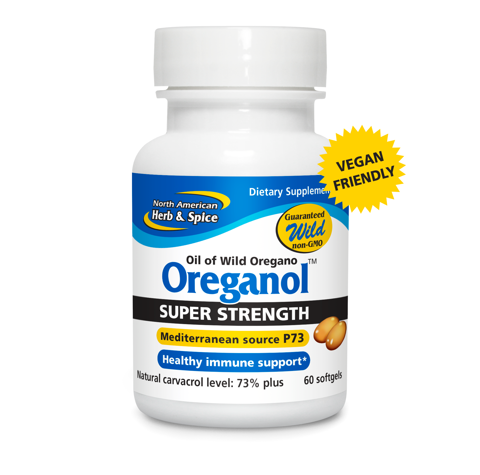 Oreganol Oil of Wild Oregano 60 Gel Caps